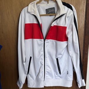 Tiana B. White and Red Performance Jacket